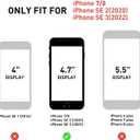 Rugged Shockproof iPhone SE 3rd Generation (2022) & 2nd (2020) Gen, iPhone 8/7 Case, [Military Grade Anti-Drop] Heavy-Duty Tough Slim Fit Lightweight Protective Phone Case, Orange