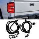 Tail Lamp Wire Harness Pair for 2016-2019 Chevy Silverado 1500 2500HD 3500HD, Replaces 23295978 & 23295977, Driver & Passenger Side Wiring Socket Kit