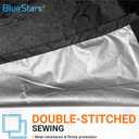 BlueStars 24x24x30 Central Air Conditioner Cover for Outside Units - Waterproof Heavy Duty AC Cover for Outdoor Winter - Premium Black Edition