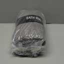 LOCHAS Luxury Bathroom Rug Shaggy Bath Mat 24 x 60 Inch, Washable Non Slip Bath Rugs for Bathroom Shower, Soft Plush Chenille Absorbent Carpets Mats, Gray (Grey)