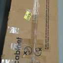 MUTUN Corner TV Stand with Power Outlet, Corner TV Stand for 32 43 50 55 60 Inch TV, Corner Entertainment Center, Industrial TV Console Table for Living Room Bedroom, 55 Inch, Grey Oak