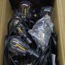 addlon 50FT LED Outdoor String Lights with Edison Shatterproof Bulbs, Weatherproof Strand, Commercial Grade Patio Lights, Decorative for Garden or Patio, Black