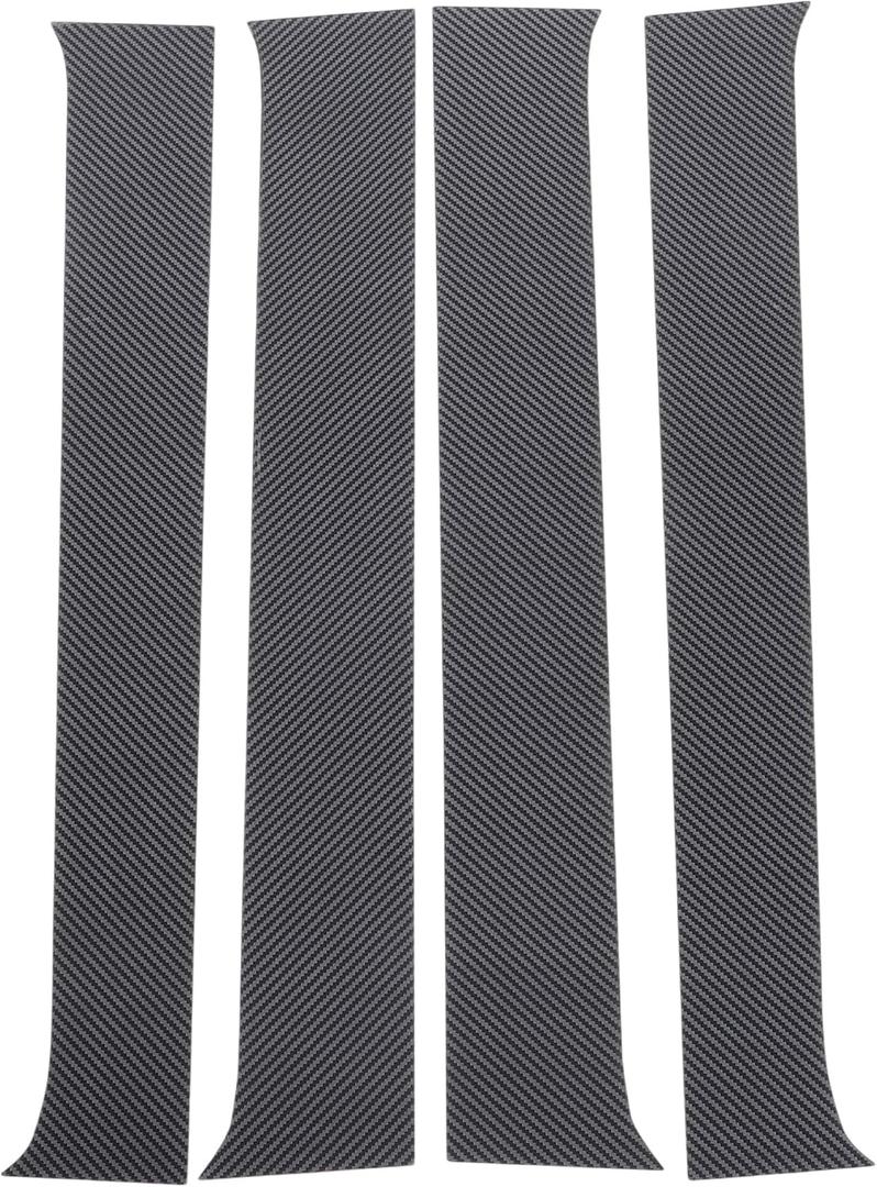 4 Pcs Door Pillar Window Trim for GMC Canyon 2004-2012 Carbon Fiber Pattern Black Front Left Right Anti Scratch Sticker Pillar Posts Cover