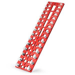 30 Nut and Bolt Thread Checker (15 Standard + 15 Metric), Thread Gauge SAE and Metric, Bolt Size Finder, Screws Sizer & Measuring Tool for Quick Identification