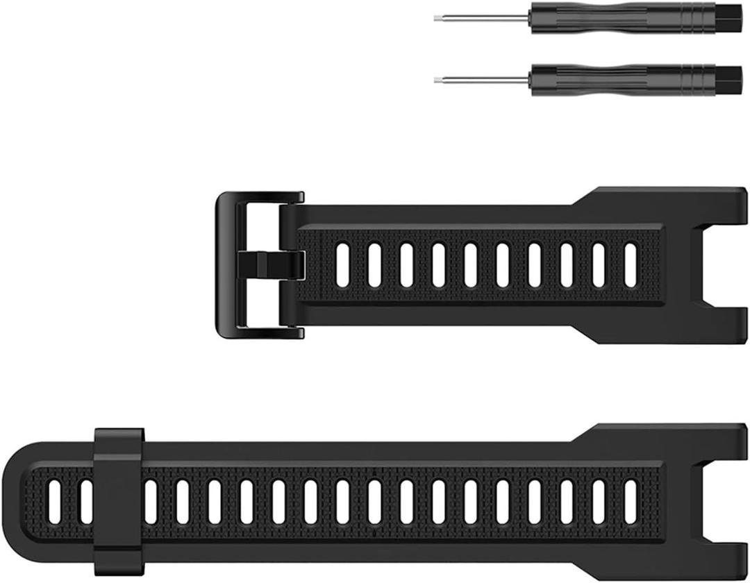 Sports Silicone Strap Compatible with T-Rex Pro Smart Watch Band Replacement Watchband Compatible with T-REX (Black)