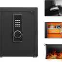 Safe box,2.0 Cu ft Home Safety with Fireproof Waterproof Bag,Digital Electronic Keypad Cabinet safe,Document Safe with LED Light and Built-In Drawer storage for Money Firearm Documents Medicines