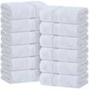 Wealuxe White Hand Towels for Bathroom [12 Pack] Cotton Hand Towel Bulk for Gym, Kitchen and Spa, 16x27 Inches Soft Highly Absorbent Quick Dry Terry Salon Towels
