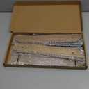 Extra-Large Vinyl Record Storage Holder Modern Album Display Solid Wood Stand with Black Metal Rack Home Decor Organizer for Vinyl Record, Holds up to 75 Albums, 14.2''L x 8.1''W x 10.7''H