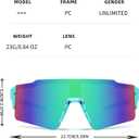 3 pcs Youth Baseball Glasses Teen Boys Girls Kids UV400 Softball Sunglasses Child Children Men Women Football Eyewear - GY8-GY9-GY10