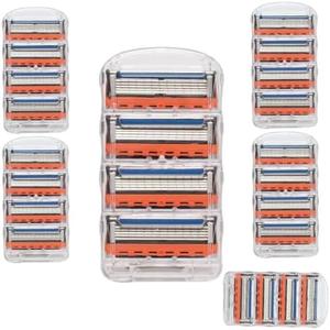6 Pack Razor Blade Refills Compatible with Fusion 5 Razor