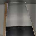 48"x 14" Door Mirror, Full Length Mirror Wall Mounted, Over The Door Full Body Hanging Rounded Corner-White