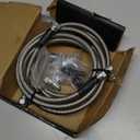 6AN 70" Transmission Fluid Oil Cooler Hose Line kit for GM Chevy Transmission 4L80E TH350 TH400 4L60E 700R4 200-4R TR6060 Ford AOD 4R100 4R70W and C5 Stainless Steel Braided PTFE Hose