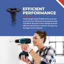 3/4 Inch N.6 Coarse Thread Drywall Screw, Sharp Point, Black, 2 Bugle Head Phillips Drive, 1 Lb. Ideal Screw for Drywall Sheetrock, Wood, and More, 400 Screws