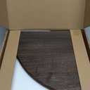 Forbena Floating Corner Shelves for Wall Set of 4, Small Corner Bookshelf for Bedroom Books, Round Wooden Corner Shelf Wall Mount for Bathroom Plants, Kitchen, Living Room Decor (Dark Brown) (10" Depth, 3. Rustic Brown)