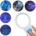 Cordless Wood's Lamp Ringworm Detection Light-Skin Testing-Esthetician-Veterinaria-5x Magnifying Wood Lamp Black Light-16 LED-Battery Powered