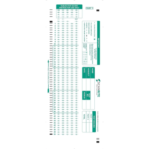 ScanRite - 882-E Scantron Compatible Testing Sheet, 500 pcs