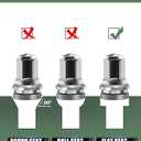 32Pcs Ford F250 F350 Lug Nuts Replacement - M14x1.5 21mm Hex Chrome One-Piece Design, Fits OEM(Stock) Wheel Nuts | OEM No. HCPZ-1012-A & HCPZ-1012-B