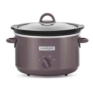 Crock-Pot Manual Design Series 4.5 Quart Slow Cooker with 3 Cook Settings, Removable Dishwasher and Oven Friendly Stoneware for Meal Prep, Cafe Mocha