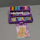 Friendship Bracelet Making Kit with Storage Box,DIY String Bracelet Arts and Craft for Girls Aged 8-12,Kids' Travel Activity Toy Set,Easter Birthday Gifts for Ages 6 7 8 9 10 11 12 Year Old Purple