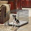 MidWest Homes for Pets 30-Inch LifeStages Crate for Medium Breeds, 21-40 lbs, Single Door Folding Dog Crate with Divider Panel, Leak-Proof Tray & Secure Latch, Heavy-Duty & Easy to Assemble