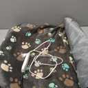 Large Dog Heating Pad 36x24 In with Smart Thermostat Switch and Power Line Protection Tube,Obtained MET and UL Dual Certification,Waterproof Pet Heating Pad for Dogs, with Plush Fabric Cover