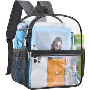 USPECLARE Clear Backpack for Stadium Approved 12×6×12, Water proof Clear Bag for Stadium Events and Concert Work Sport Event
