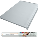 Silicone Craft Mat for Painting, PlayDoh and Art Projects with Angle-Protective Safety Edge – Toddlers & Kids Placemat – Non-Slip & BPA-Free Food Mat – 1.5mm Thick, 24"x16", Vanilla Cream