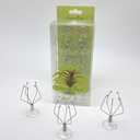 10 Pack Vertical Air Plant Holder (Suction Cup, Stainless Steel Tillandsia Air Plant Planter) A Unique Set of Air Plant Containers for Creating Tillandsia Art Display on Window. (Medium)