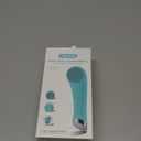 PRITECH Silicone Face Scrubber, Rechargeable Facial Cleansing Brush with Heat Massage End, Vibrating Exfoliator Scrubber for Deep Cleaning, Waterproof Face Brush for Women and Men (Green)