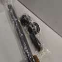 Heavy Duty Tension Curtain Rod No Drilling 41-67 Inch One-Click Adjustable, Black