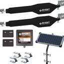 Ghost Controls TDS2XP Heavy-Duty Solar Dual Automatic Gate Opener Kit for Swing Gates Up to 20 Feet