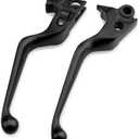 Black Brake Clutch Lever for Harley Davidson 96-03 Sportster 883 1200/96-07 Road King/96-10 Dyna Wide Glide Low Rider/99-09 Night Train/96-10 Fat Boy/Softail 96-14/Street Bob 06-10#OEM 43040