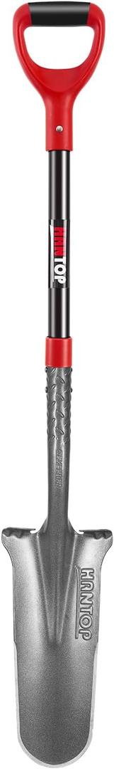Drain Spade with Fiberglass Handle Root Saw Spades Garden Shovel for Digging,Trenching,44 inches