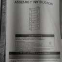 HCHQHS Adjustable 5 Tier Open Bookcase, Rustic Farmhouse Book Shelves, Industrial Wood and Black Metal Bookshelves, Mid Century Bookcase for Home Office Living Room Bedroom