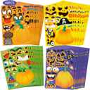 2 x 48 Halloween Stickers - Make a Pumpkin Face Stickers Decorations