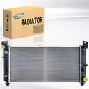 CU2370 34''Aluminum Radiator Fit for Chevy Silverado 1500/2500/3500 4.8L 5.3L 6.0L V8, Suburban, Tahoe,GMC Sierra, Yukon,Cadillac Escalade, Hummer H2 - Automatic | OE Fit | 32mm Core Thickness
