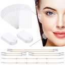 68 Pieces Face Lifting Tapes with 8 Lifting Rope Sets 60 Pieces Invisible Face Lift Tape Adhesive Patch Quick Band Neck Eye Tape for Women Beauty