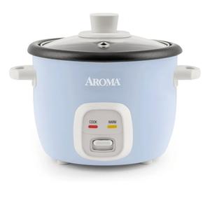Aroma Housewares 4-Cups (Cooked) / 1Qt. Rice & Grain Cooker (ARC-302NGBL), Blue