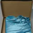 WOXVM Girls Princess Dress Luxury Princess Costume Christmas Birthday Party Snow Princess Dress Up for Girls Halloween Cosplay Fancy Dress with Shining Long Cape (4-5 Years, Blue)