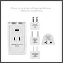 Conair Voltage Converter and Universal Travel Adapter, European Travel Plug Adapter, Univerasal Adapter Plug Converter for Travel, 6 Piece Set