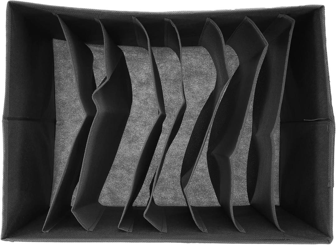 Keep Your Room Tidy Compact Underwear Organizer Foldable Socks Case Multi-compartment Storage Box for Clothing