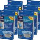 Carex Commode Liners, Toilet Seat Cover, Fits Most Commodes, Toilet Liners and Paper Cover with Absorbent Powder, Disposable and Hygienic, 7 Count (Pack of 6), Travel Essentials for Public Restrooms
