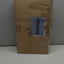 AAAAAcessories D-Shaped Chair Cushions, 2" Thick Dining Chair Pads with Ties and Removable, Machine-Washable Cover, 17" x 16", Set of 4, Khaki Gray