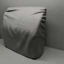 Bedluxe Leg Elevation Pillows, Leg Pillows for Sleeping, Cooling Gel Memory Foam Top, Wedge Pillow for Legs, Leg Wedges for Circulation, Swelling, After Surgery - Removable Cover (8 Inch, Grey) (22*24+8)