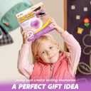 JOYIN Purple Ankle Skip Ball with Flashing Lights, Toy for Kids Indoor & Outdoor, Flashing Swing Ball Foldable Sports Toy, Birthday Gifts for Kids 3 4 5 + (Violet)