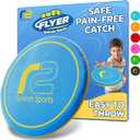 Refresh Sports Fun Flying Toy Easter Gift for Kids, Teens, and Adults - Beach Soft Disc, Durable Design Floats On Water! - Easter Basket Stuffers for Teens - Soft Friisbee - Outdoor Toys for Kids (Blue/Yellow)