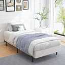 ALDRICH Twin Box Spring 7 Inch Mattress Foundation with Easy Clean Cover