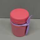 10oz Soup Thermo for Hot Food Kids,Lunch Thermo Kids Food Jar with Spoon Hot Insulated Food Containers,Leak Proof Stainless Steel Wide Mouth Lunch Food Thermo Jar for School,(Pink)