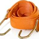 Marcobrothers Flat Bungee Cords Elastic Straps with HooksHeavy Duty Bungee Cord (60 inch X 1, Orange)