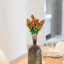 Cabilock 6pcs Fake Strawberry Plant Decor Artificial Strawberry Branch Simulated Fruit Stem Flower Bouquet for Home Wedding Table Decor